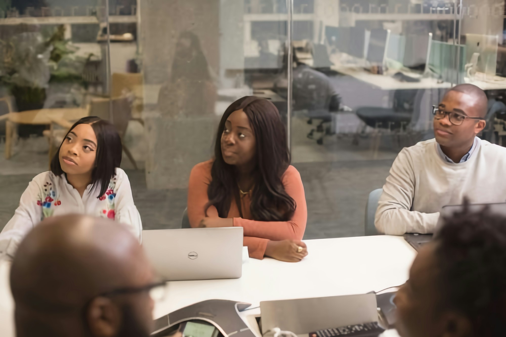 Clinicians meeting around a table